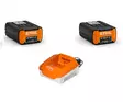 2x AP 200S Akku + 1x AL301 Laturi SETTI - STIHL AP lisävarusteet - 48504006565SETAL30 - 1