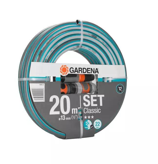 PUUTARHALETKUSARJA CLASSIC 13 MM 20M SIS LIITTIMET JA SUUTIN - Kastelupistoolit ja liittimet - 18008-90 - 1