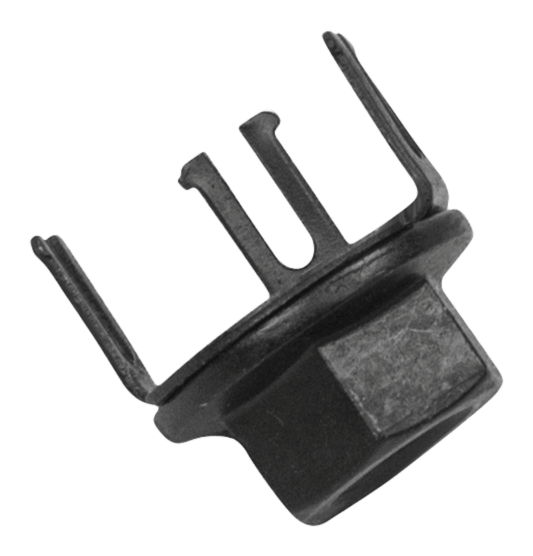 PURUPOSKEN MUTTERI M8 KIINNIKKEELLÄ - Ruuvit, mutterit ja aluslevyt - 5051973-01 - 1