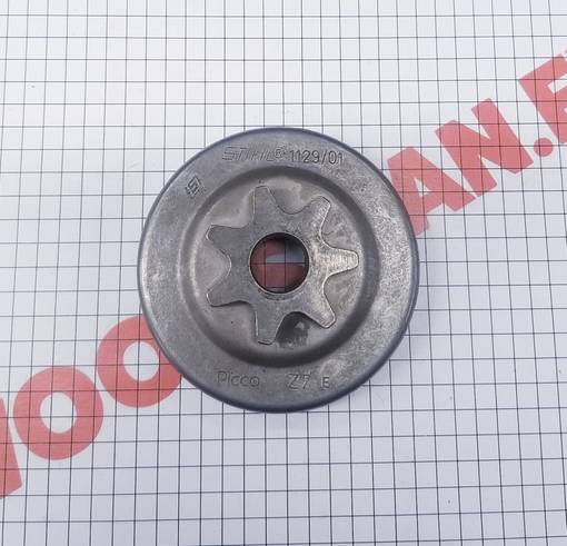 Vetopyörä 3/8"P 7H MS200, 020 - Kytkinrummut, vetopyörät ja laakerit - 11296402001 - 1