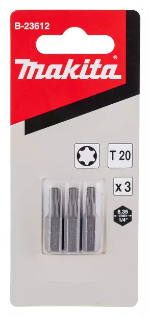 MAKITA RUUVAUSKÄRKI BASIC 25MM TORX 20, 3KPL - Ruuvauskärjet ja hylsyt - B-23612 - 2