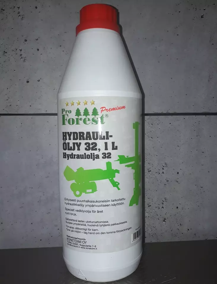 Klapikoneen hydrauliikkaöljy 1L - Hydrauli- ja moottoriöljyt - 89-232 - 1