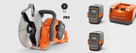 K540i Laikkaleikkuri + 2x akku + laturi - Husqvarna BLI-X rakennuskoneet - 9707519-03 - 1