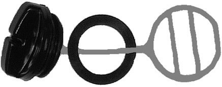 Öljykorkki Husqvarna 42, 61, 162 - Polttoainekorkit ja öljykorkit - 07-165 - 1