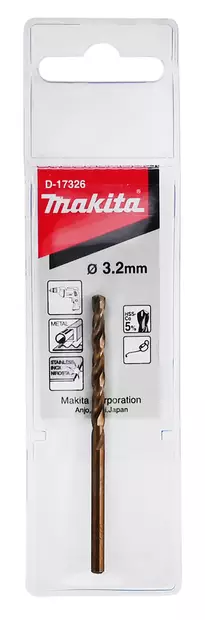 MAKITA METALLIPORANTERÄ HSS-COBOLTTI 3,2X65MM - Metalliporanterät - D-17326 - 2