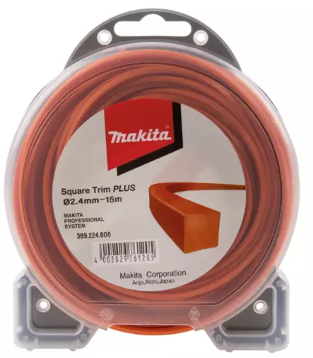 MAKITA SIIMA 2,4 MM X 15 M, NELIÖ, MAKIT - Makita POISTOTUOTTEET - 369224606 - 1
