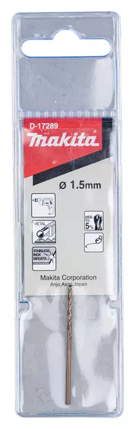 MAKITA METALLIPORANTERÄ HSS-COBOLTTI 1,5X40MM - Metalliporanterät - D-17289 - 2