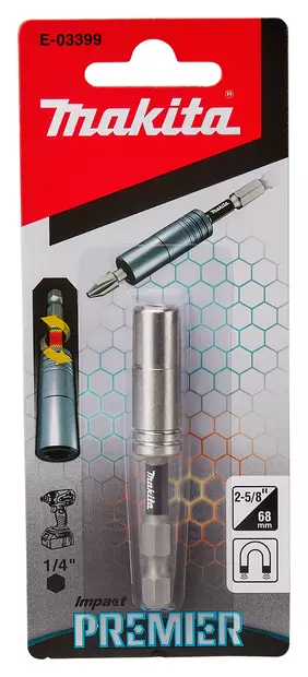 MAKITA RUUVAUSKÄRJEN PIDIN IMPACT PREMIER 68MM, MAGNEETILLA - Ruuvauskärjet ja hylsyt - E-03399 - 2